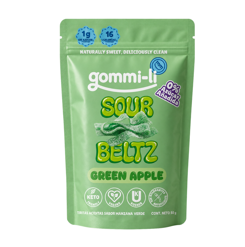 Sour Beltz Pink Green Apple acidas sabor Manzana Verde